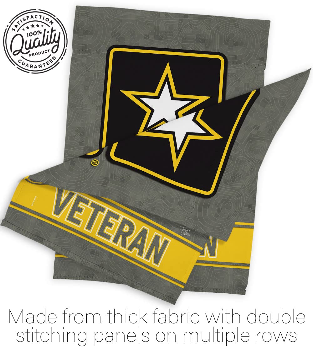 US Army Veteran Garden Flag - Armed Forces Rangers United State American Military Retire Official - House Decoration Banner Small Yard Gift Double-Sided Made in USA 13 X 18.5