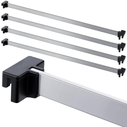 Epakh 8 Pieces Metal Hanging Divider Rail Clip File 4 Pieces File Cabinet Rails for Hanging Folder Frame for Storage