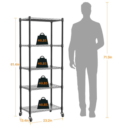 sagrynfp Plant shelf with grow light, 5-Tier metal Plant Stand with 4-Pack 72W Full Spectrum Grow Lights, Auto Timer，Ladder Flower Pot Stand indoor 23.2" L x 13.4" W x 61.4" H