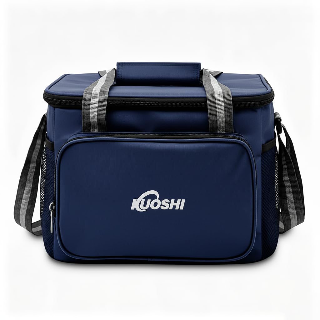 KUOSHI 14L Insulated Lunch Bag for Men/Women Leak-Proof Cooler Bag Liner & Soft Tote, Insulated Cooler Bag, Large Reusable Lunch Box for Work, Beach, Picnic, Fishing
