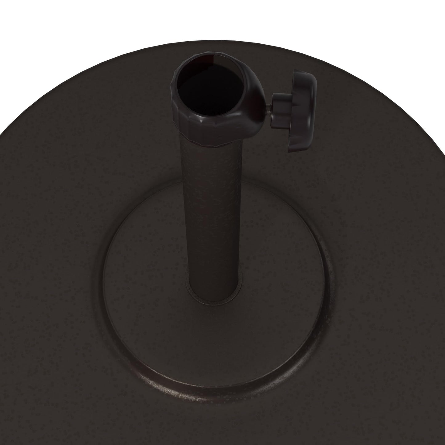 California Umbrella 50 Lb. Weighted Concrete Premium Patio Umbrella Base, Fits Up to 1.5" Diameter Umbrella Pole, Bronze