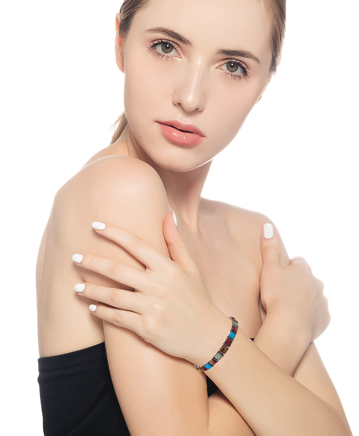 EnerMagiX Copper Bracelets for Women, 6.69inch Adjustable Effective Magnetic Bracelet, 3500 Gauss Magnets, Jewelry Gift