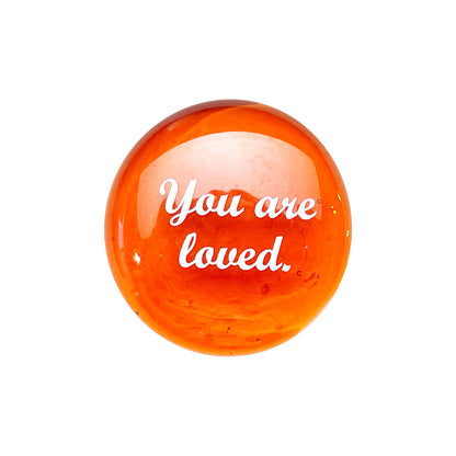 Lifeforce Glass Encouragement Stones, Motivational and Inspirational Quotes and Sayings on Translucent and Opaque Glass Stones, Set of 6 in a Deluxe Box