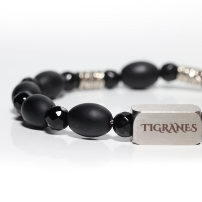 Matte Onyx Bracelet for Men – Premium Handmade Natural Stone Jewelry, Luxury Black Beaded Bracelet, Elegant Gift for Him by Tigranes (Matte Onyx)