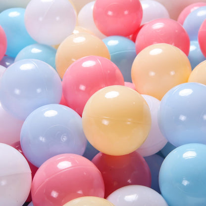 Heopeis Ball Pit Balls for Toddlers, 100 pcs Pastel Plastic Toy Balls for Kids, Macaron Pit Balls for Baby Toddler Birthday Christmas, Ball Pool Play Tent, Baby Kiddie Pool Toys, Party Decoration