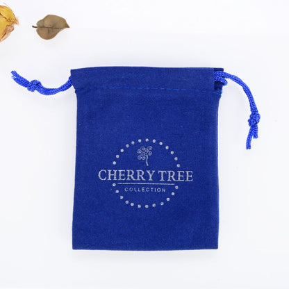 Cherry Tree Collection Chakra Stretch Bracelet | Genuine Natural 8mm Gemstones Beads, Silver Spacers | Men/Women (Black Tourmaline - Medium)