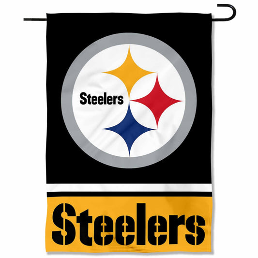 Pittsburgh Steelers Double Sided Garden Flag