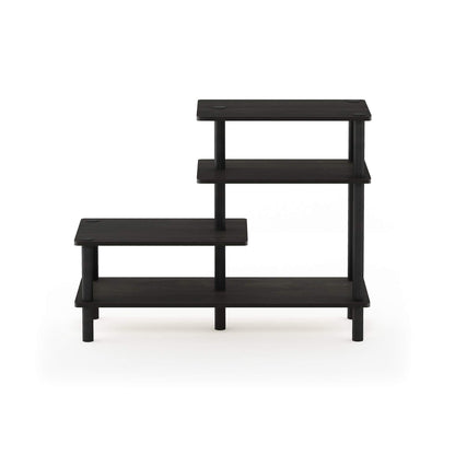 Furinno Ladder Bookcase Display Shelf, 5-Tier, Espresso