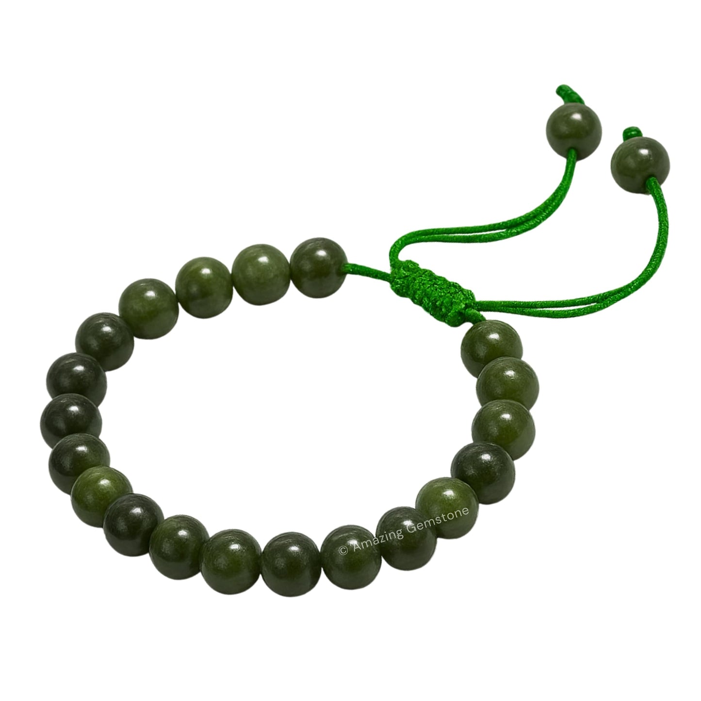 Amazing Gemstone Chrome Diopside Bracelet, Gifts For Men & Women - Protection Healing Crystal Bracelet - 8mm Gemstone Beaded Adjustable Bracelet, Pulseras Para Hombres Mujer Stocking Stuffers