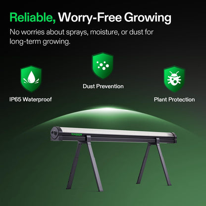 VIVOSUN LumaRay Under Canopy Grow Light, Full Spectrum Dimmable LED Grow Lights for Grow Tents, Greenhouses, SGS Compatible, 100W, 3.28 ft, 1 Pack
