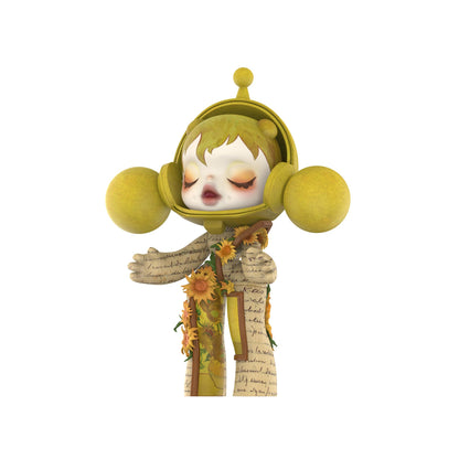 POP MART MEGA α SKULLPANDA 400% Van Gogh Museum Sunflowers, Toys for Mordern Home Décor, Collectible Art Toy