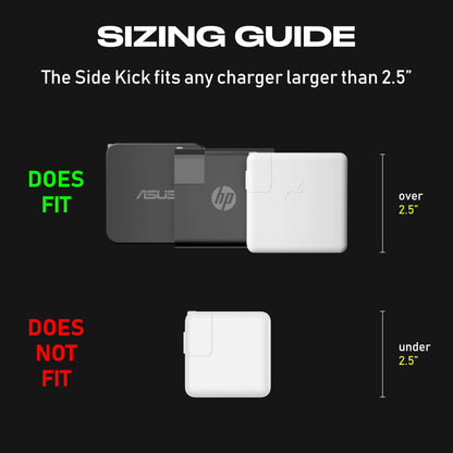 Fuse Reel The Side Kick Collapsible Charger Organizer and Travel Accessory,Usb-c, Compatible with MacBook and PC Charging Cords and Adapter Cable Management White