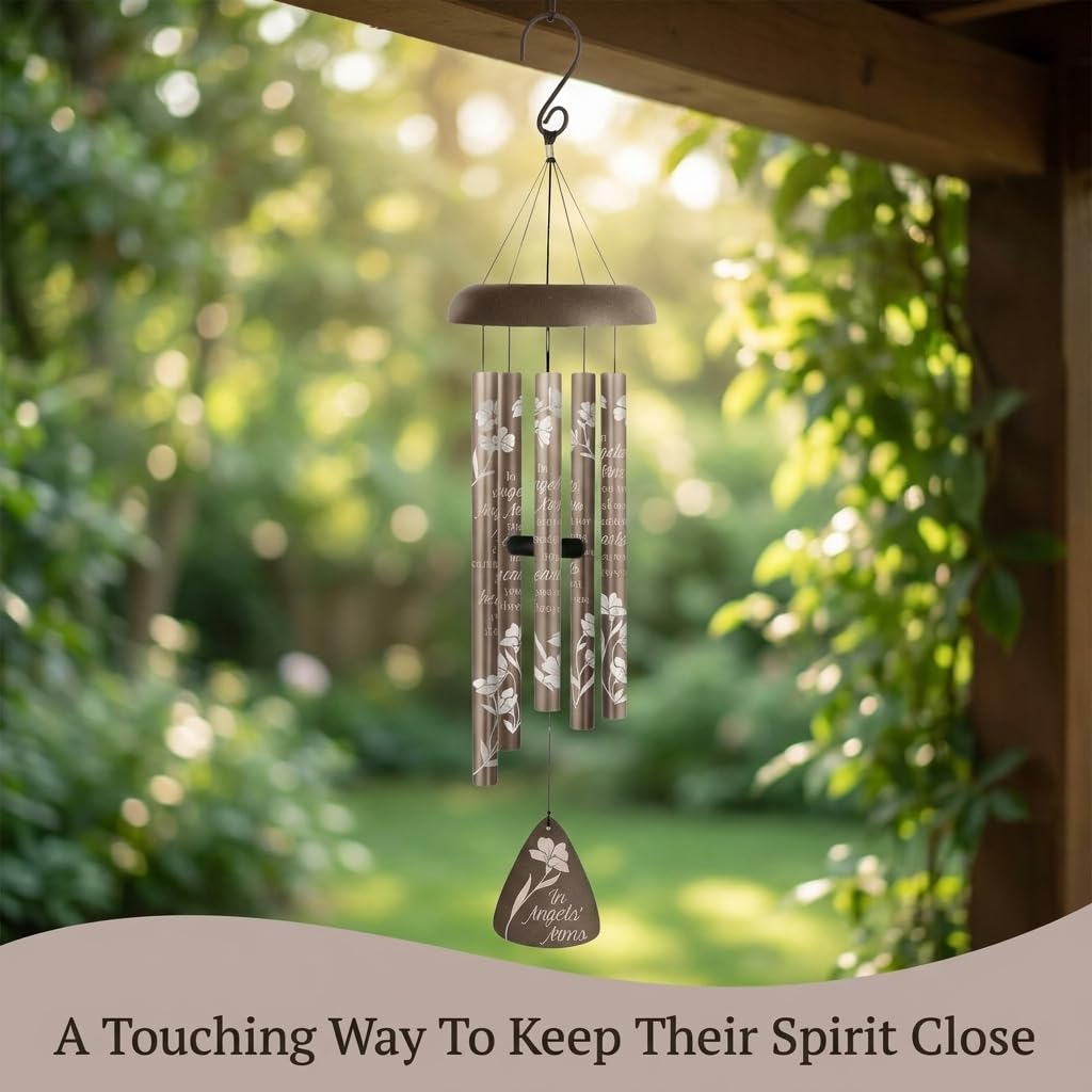 Carson 30" 'Angels' Arms' Memorial Wind Chime- Garden/Patio/Porch Outdoor Decor