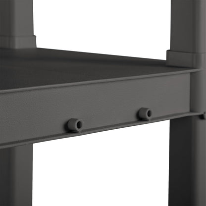 Sterilite 4 Shelf Unit, Heavy-Duty Shelving Storage and Utility Rack - Standing Plastic Organizer Shelves for Kitchen, Bathroom, and Garage