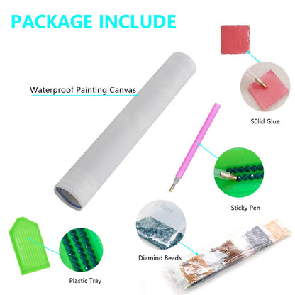 MMAHD Diamond Art Painting Kits for Adults,DIY 5D Round Full Drill Film Characters Diamond Art, Perfect for Relaxation and Home Wall Décor(11.8×15.8Inches)