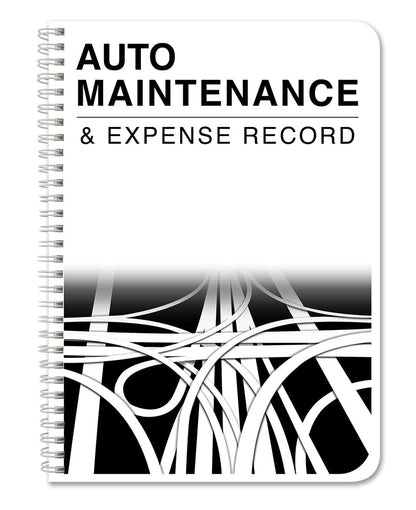 BookFactory Auto Maintenance and Vehicle Maintenance Log Book/Car Maintenance & Expense Tracker Record Book and Logbook - 5'' x 7'', 100 Pages, Wire-O (Made in USA)