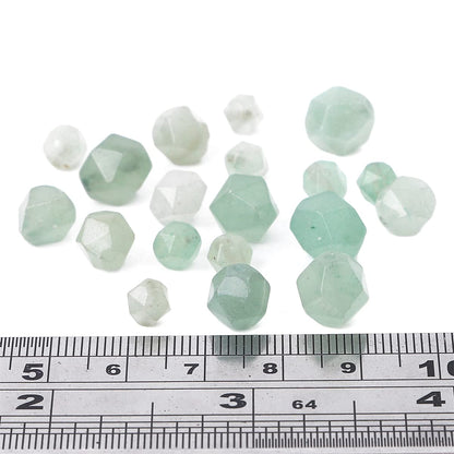 BEADIA Faceted Natural Green Aventurine Jade Stone Round Beads 8mm 36cm/Strand for Jewelry Making