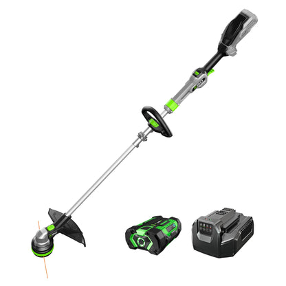 EGO Power+ String Trimmer, Battery Powered, 15" Trimmer for Weeds and Grass with POWERLOAD, Telescopic Aluminum Shaft, Includes 56V 2.5Ah Battery and Charger - ST1511T