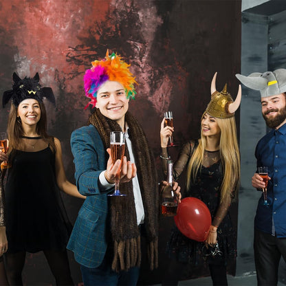 Funny Party Hats Photo Booth Props - Bulk Costume Hats - Adult Dress Up Hats - 6 Pc Assorted Set Multicoloured
