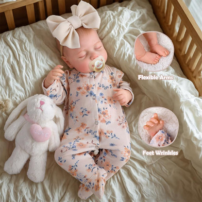 BABESIDE Reborn Baby Dolls - 20 Inch Realistic Newborn Dolls, Real Life Baby Girl with Weighted Cloth Body Gift Toy for Age 3+