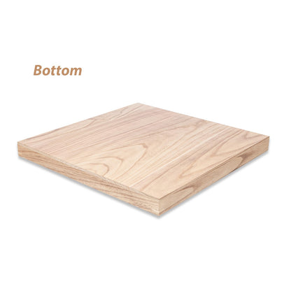 Ottoman Tray for Coffee Table Living Room Wood Serving Tray Large Wooden Square 24 Inches Rustic Torched