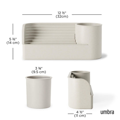 Umbra Stream Water Fountain for Tabletop Desktop - Soothing and Calming Zen for Bedroom or Office, Sand