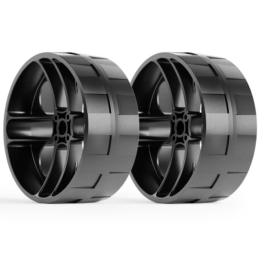 TIMBER RIDGE Wagon Replacement Rubber Wheel, Wheels for Utility Folding Beach Wagon Cart, 7.5" Diameter X 3.4" Wide(2 PCS)
