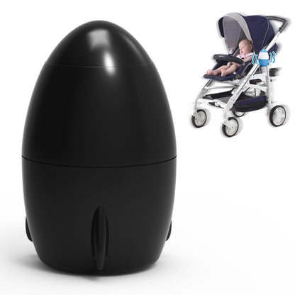 TUWEIPAIKE Portable Stroller Rocker, Baby Vibrating Soother with 5 Speed Settings and 40-Minute Timer - Fits Pushchairs & Prams and Strollers (Black)