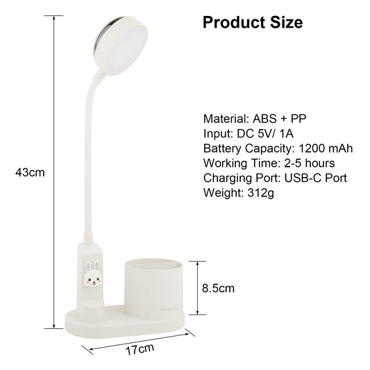 Hacevida Cute Desk Lamp with Star Projector, Pink Desk Light 3 Brightness Levels Dimmable, Battery Operated, Foldable Portable Rechargeable LED Reading Lamp for Home Dorm Office Essentials Decor