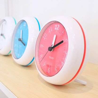 Mooas Silent Waterproof 3-in-1 Clock - Bathroom & Shower Use, Non-Ticking Battery Operated, Hanging & Indoor Outdoor, Kitchen & Bathroom Clock (Mint)