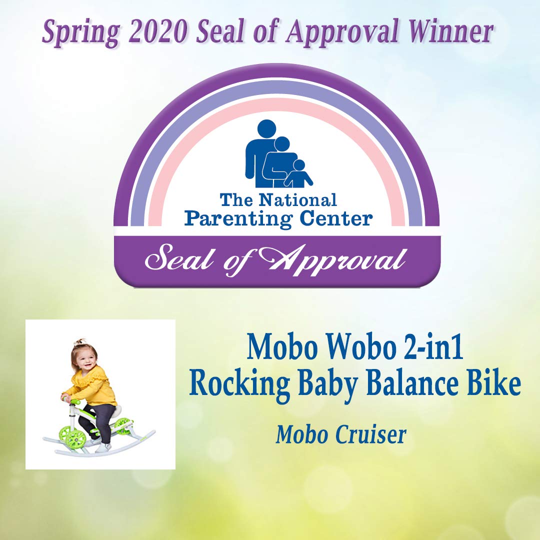 Mobo Cruiser Wobo Rocking Horse Ride On & Baby Balance Bike Red Fits inseams 12-20 inches