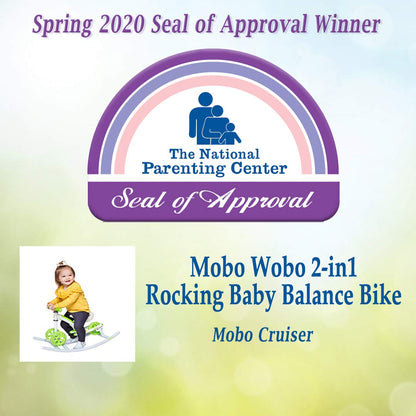 Mobo Cruiser Wobo Rocking Horse Ride On & Baby Balance Bike Red Fits inseams 12-20 inches