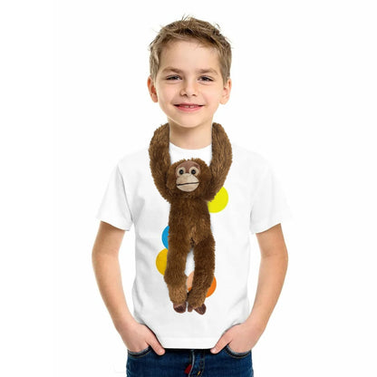 Hideekoog Stuffed Orangutans Toy Hanging Stuffed Animal, Hooks and Stuffed Monkey Animals with Rings for Kids, Gifts for Boys and Girls Hanging 20inches