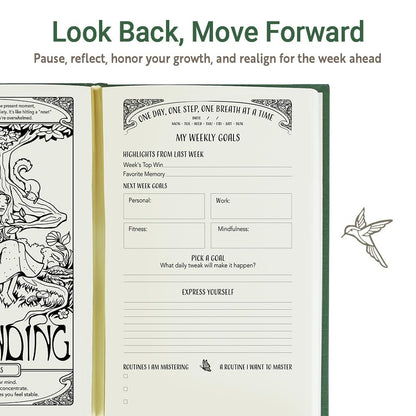 Gratitude Journal for Women with Guided Daily Prompts, Goal Setting & Habit Tracker—90-Day Mindfulness & Self-Care Journal with Relaxing Coloring Pages for Mood, Mindset & Sobriety Support (Hardcover)