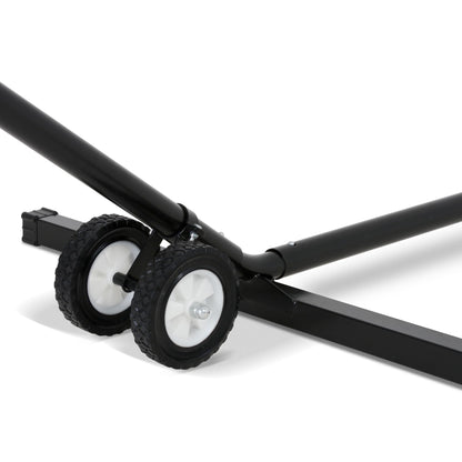 SUNCREAT Hammock Wheel Kit for Hammock Stand, Weather Resistant Portable Universal Stand Wheel for Outdoor Use, Black