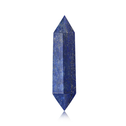 YATOJUZI 3.5" Lapis Lazuli Healing Crystals Wand Natural Crystals and Healing Stones Large Hexagonal Lapis Lazuli Crystal Points for Meditation Divination Reiki Energy Balancing 1PCS
