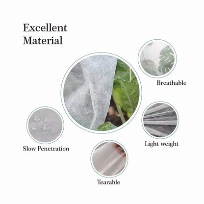 Agfabric Plant Covers Freeze Protection Frost Blankets for Plants 10'x15' 0.55oz Row Covers Plant Cover Winter Frost Pests Protection,White