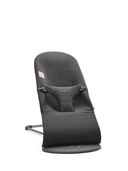 BabyBjörn Bouncer Bliss, Charcoal Gray, 3D Jersey 2-in-1 Adjustable Baby Bouncer Seat and Toddler Chair, Newborn to Toddler (8-29 lbs), 4 positions, Lightweight & Portable