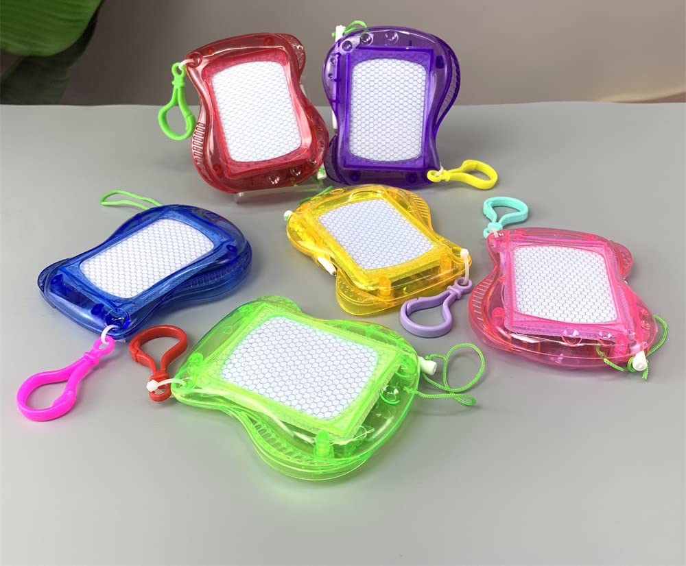 LUKAKU Mini Magnetic Drawing Board for Kids Sketch Drawing Tablet and Writing Pad,Backpack Keychain Erasable Doodle Board,Birthday Party Favor and Goodie Bag Filler (36pcs)