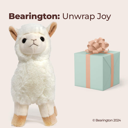 Bearington Llama Stuffed Animal - 10" Soft Llama Plush Alpaca Stuffies Toys for Kids, Boys & Girls - Alma
