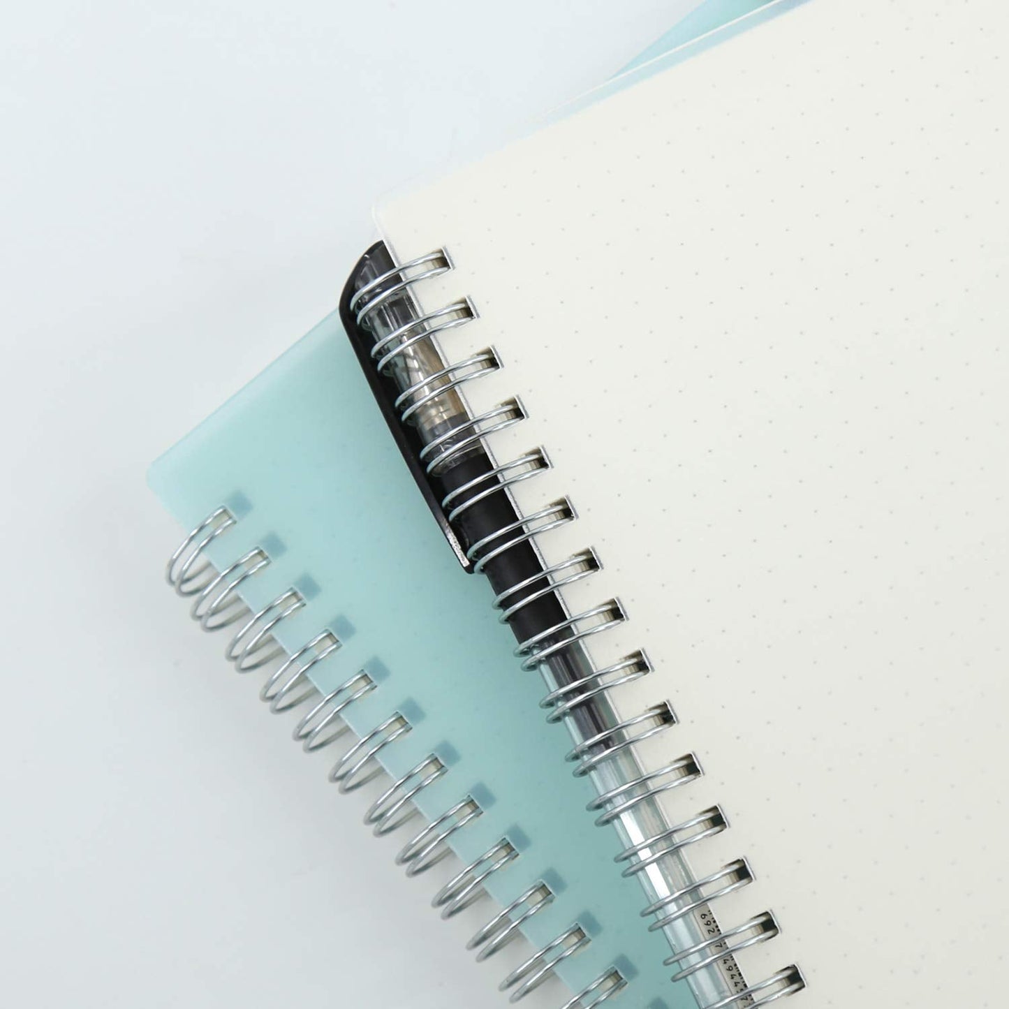 Lodrepas 3 Pack A5 Spiral Bullet Dotted Journal with 120gsm Thick Paper, Dot Grid Spiral Notebook with Plastic Hardcover and Elastic Band Closure, 80 Sheets Per Pack 5.7X 8.3 inches