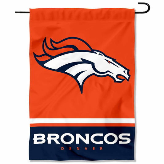 Denver Broncos Double Sided Garden Flag