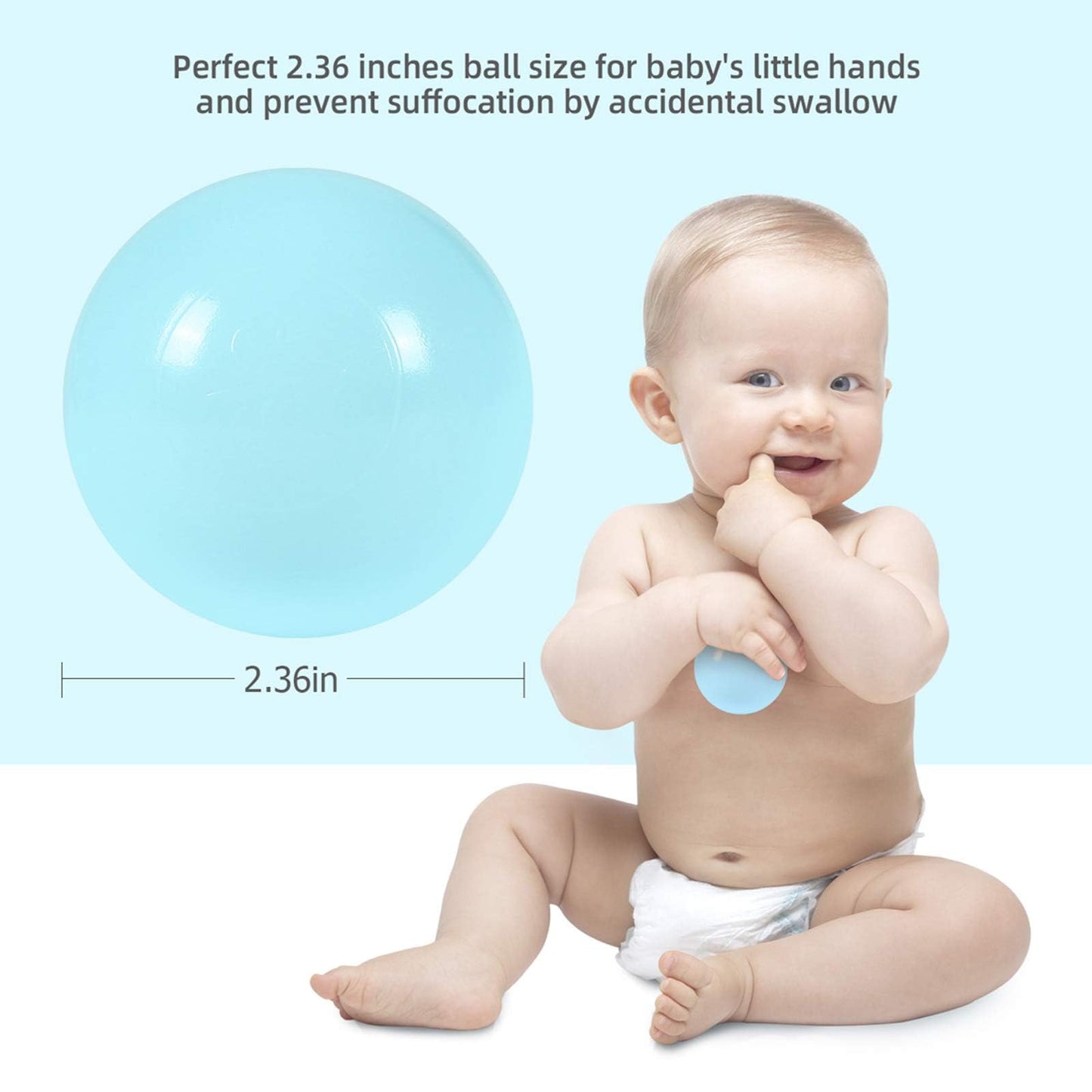 GOGOSO Playpen Balls for GirlsToddlers for Playhouse, Baby Pool, Play Ball Fun Centers, for Babies, Kids, Toddlers 1-3, Phthalate Free BPA Free 100pcs