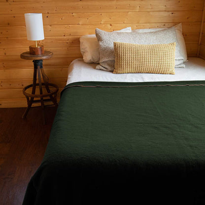 Arcturus Military Wool Blanket - Warm, Thick, Washable - Great for Outdoors, Camping, Stadium Blanket, Picnics, Travel - Car & Bushcraft Survival Kits (Olive Green)