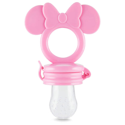Disney Mickey and Minnie Teether with Fruit Feeder - Safe and Durable Design for Soothing Your Baby's Teething Pains (Pack of 2)