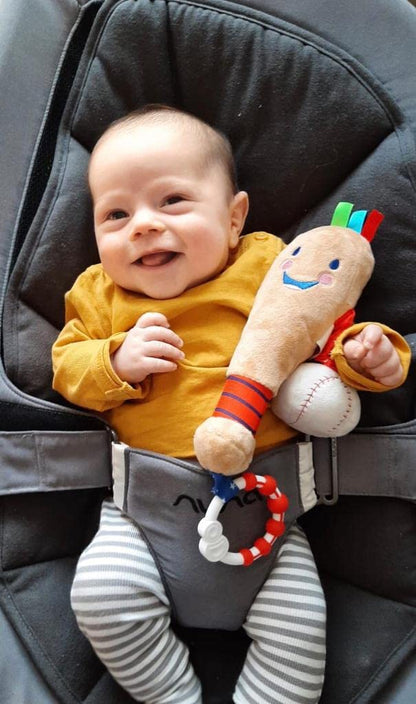 Little Sport Star Newborn Baby Baseball Toy | Ideal Toy from Birth to 12 Months | Multi Sensory Toy | Extra Sensory Features for Babies | Part of the Collection for Babies