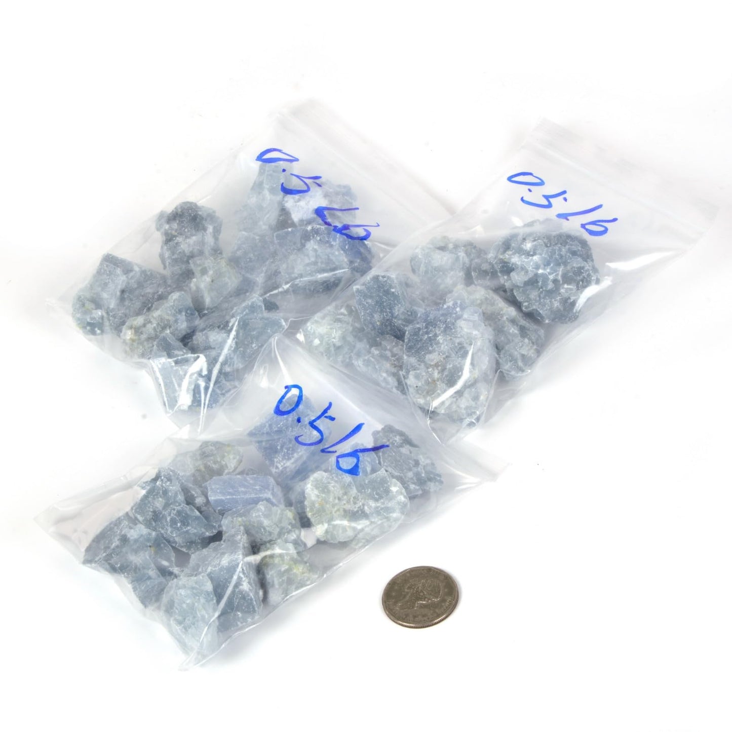 Justinstones 1/2LB Large Raw Celestite Natural Crystal Healing Stones Rock Collection