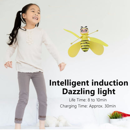 Flying Toys, Induction Flyings Toys, Cute Intelligent Induction Bee Shape Practical ABS, Flying Dolls, for Beginner for Outdoor