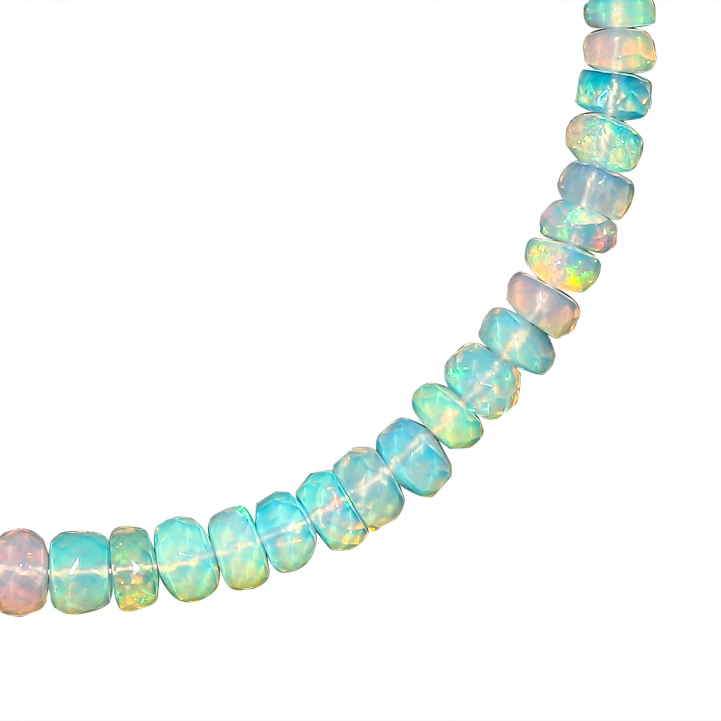 CRYSTALINES Natural Ethiopian Opal Gemstone Bolo Bracelet, 14K Gold Plated Dainty Bracelet, Handmade Boho Jewelry, Chakra Healing Crystals, October Birthstone, Adjustable Chain, Gift for Her, 10inch