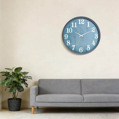 UMEXUS 18 Inch Large Outdoor Wall Clock, Waterproof Indoor Outdoor Decorative Clock with Upgraded D365 Silent Quartz Movement, Battery Operated for Patio, Garden, Pool, Farmhouse & Living Room